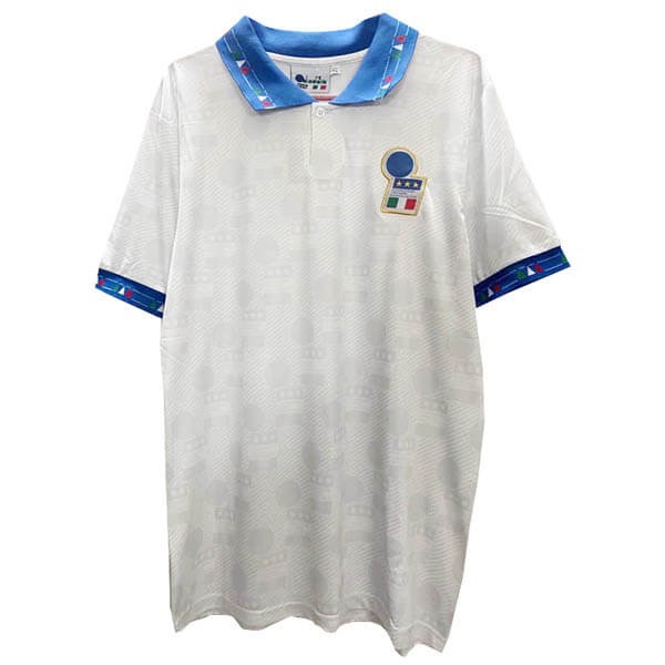 Camiseta Italy Diadora Segunda equipo Retro 1994 Blanco